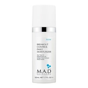 MAD Skincare Breakout Control Daily Moisturizer Acne Prone Skin Tea Tree Oil